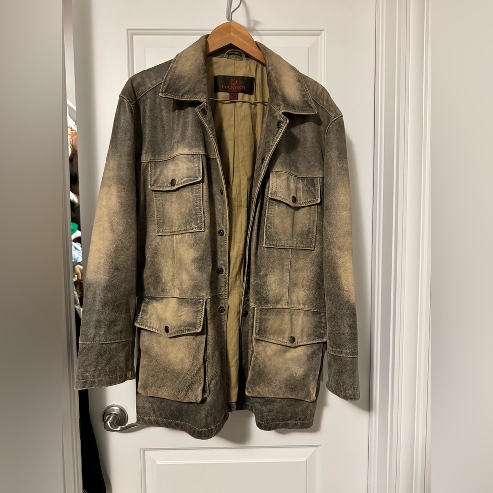 Danier leather Distressed Tan Jacket